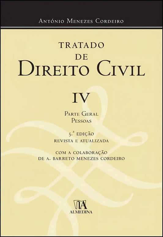 Capa do livro "Tratado de Direito Civil IV" de António Menezes Cordeiro