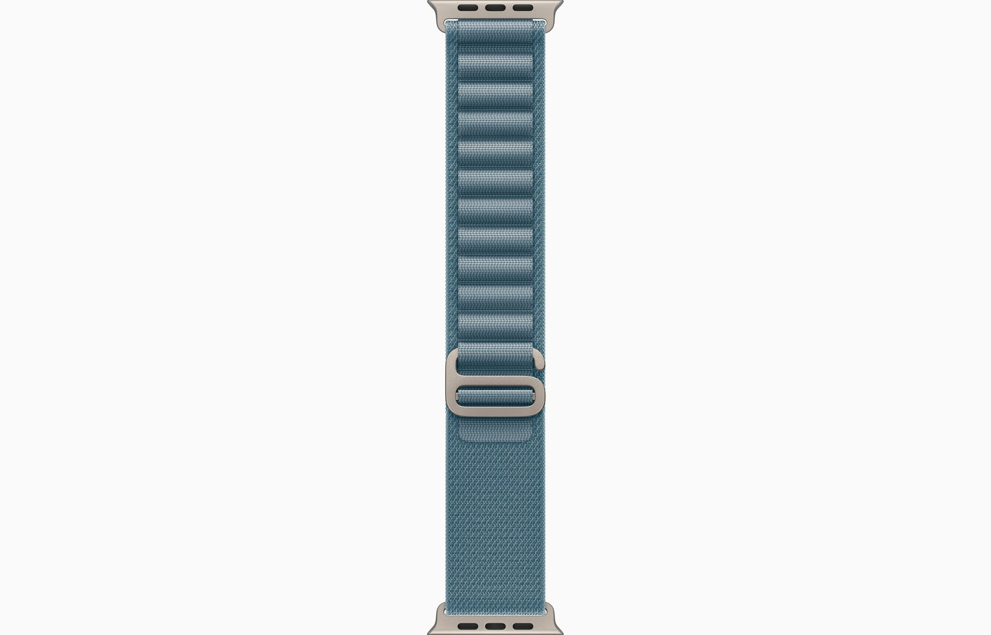 Apple Watch Ultra 3 — Titânio Natural · Cellular · Correia Alpinista Azul Claro · 64 GB