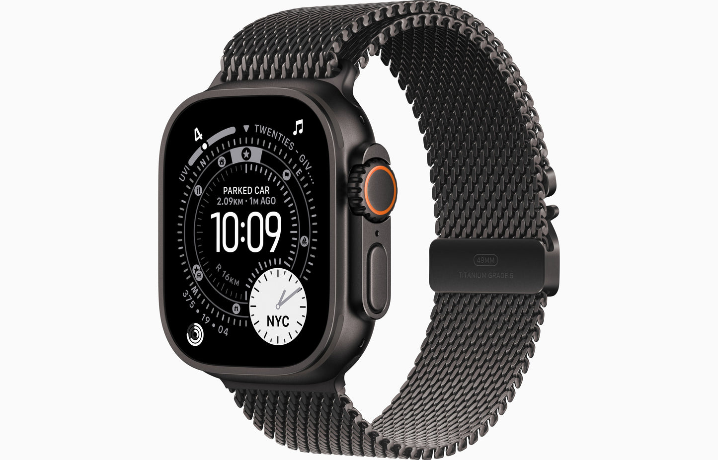 Apple Watch Ultra 3 — Titânio Natural · Cellular · Loop Milanês · 64 G - 49mm